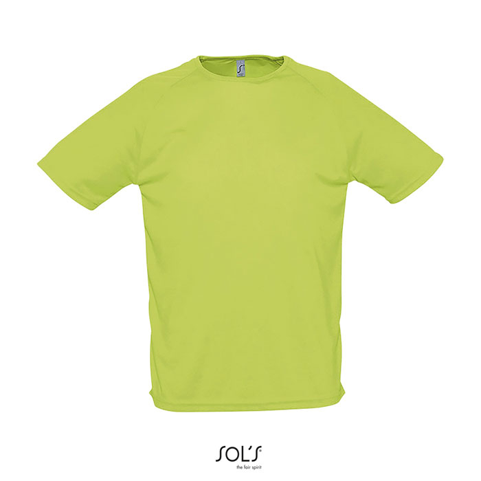 Tshirt respirant publicitaire homme polyester 140g - SPORTY Vert pomme